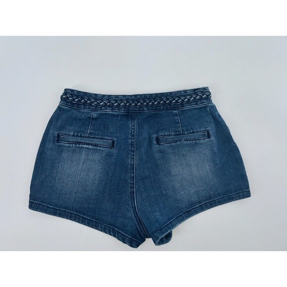 Women's House Of Harlow Hi Rise Braided Detail Trim Short Size 26 - Picture 4 of 7